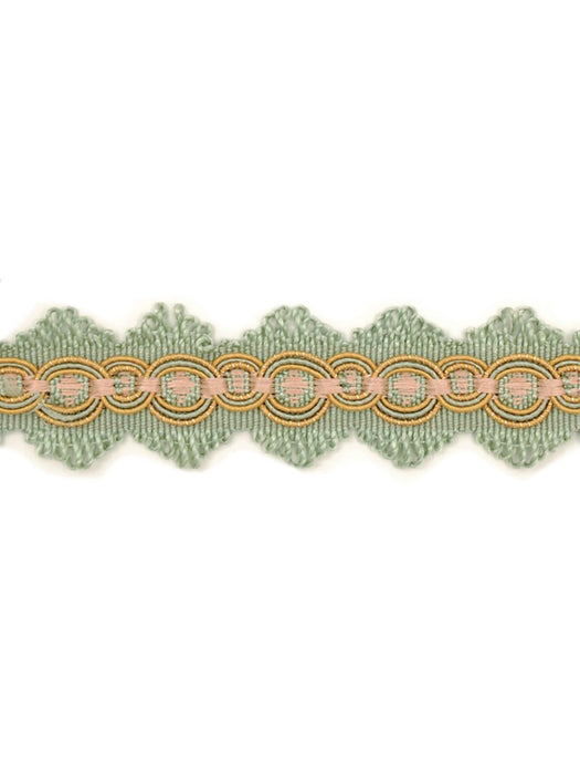 Scalamandre Siecle Candide Braid Mint Trim Sample LA 30551120