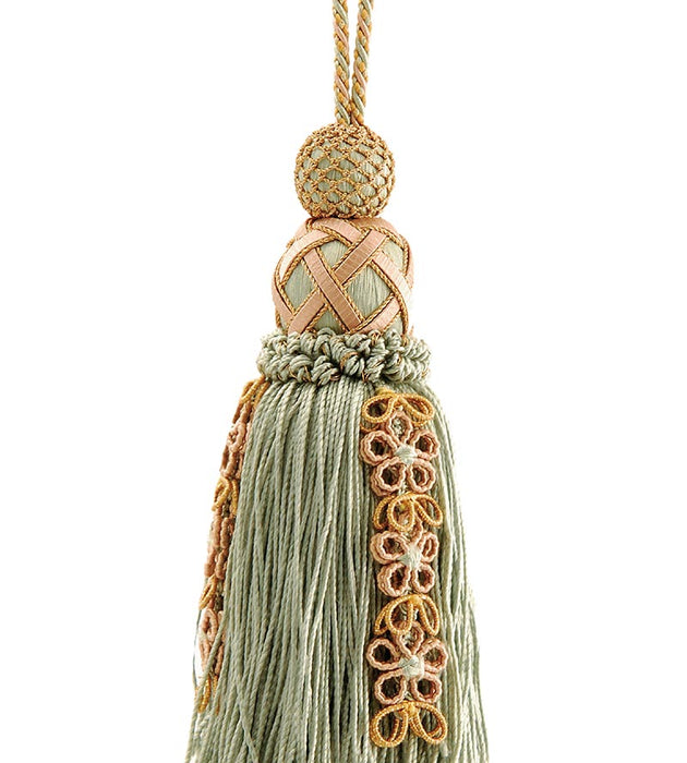 Scalamandre Siecle Key Tassel Mint Trim LA 30554467