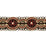 Scalamandre Siecle Condillac Braid Ebony Bordeaux Trim LA 30561100