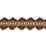 Scalamandre Siecle Candide Braid Ebony Bordeaux Trimming Sample LA 30561120