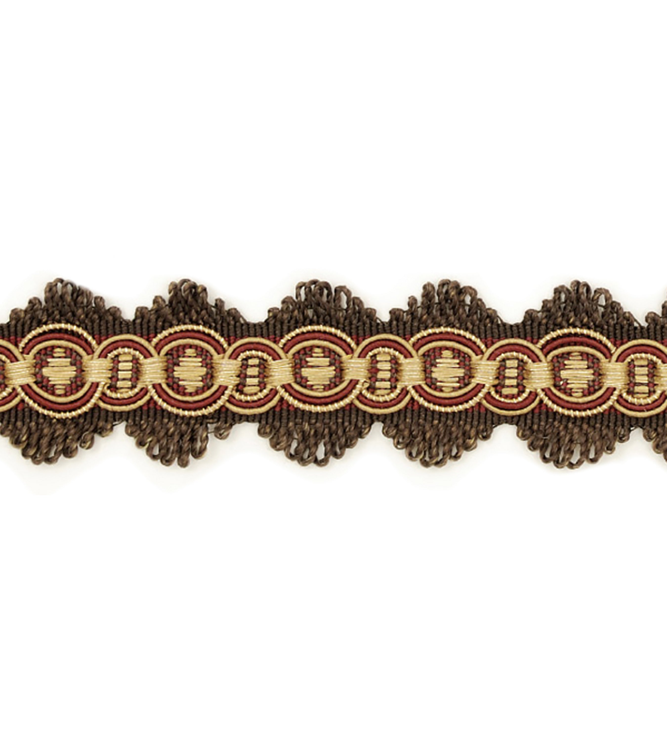 Scalamandre Siecle Candide Braid Ebony Bordeaux Trim LA 30561120