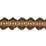 Scalamandre Siecle Candide Braid Ebony Bordeaux Trim Sample LA 30561120