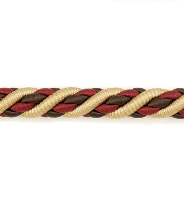 Scalamandre Siecle Cord 1/2 Ebony Bordeaux Trim LA 30568848