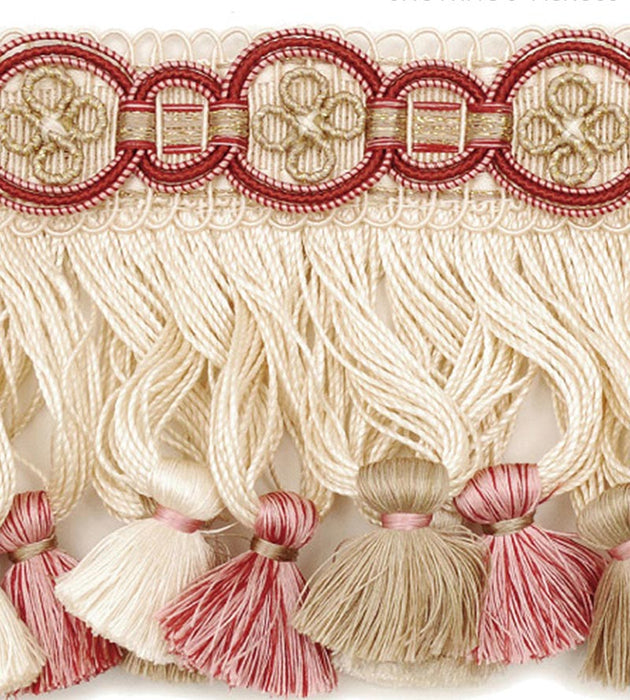 Scalamandre Siecle Condillac Fringe Raspberry Trim LA 30572210