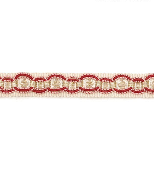 Scalamandre Siecle Rousseau Gimp Raspberry Trim Sample LA 30575500