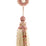 Scalamandre Siecle Single Tassel W/rosette Raspberry Trimming Sample LA 30577710