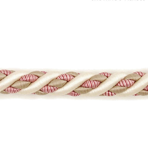 Scalamandre Siecle Cord 1/2 Raspberry Trim Sample LA 30578848