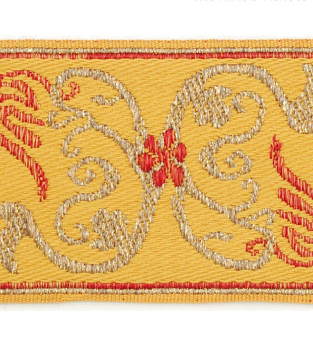 Scalamandre Siecle Grimm Braid Gold Trim Sample LA 30591111