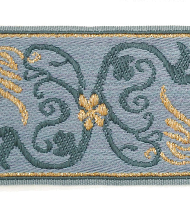 Scalamandre Siecle Grimm Braid French Blue Trim Sample LA 30601111