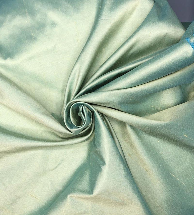 Old World Weavers Dupioni Solids Mint Fabric Sample LB 0016214C