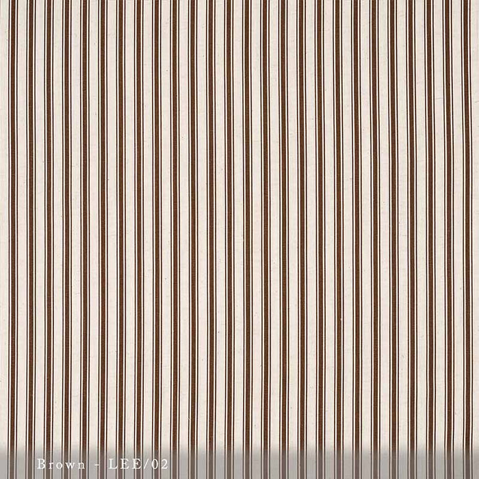 Lisa Fine Lee Stripe Brown Fabric Sample LEE-02