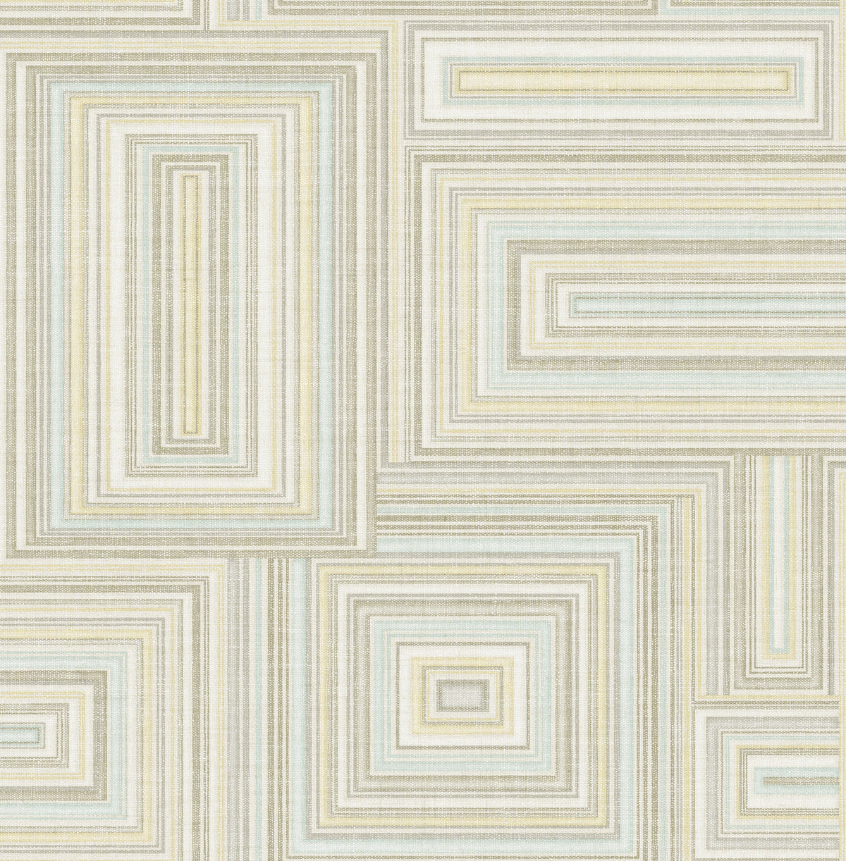 Seabrook Designs Attersee Squares Tan, Beige, And Ice Wallpaper LG90505