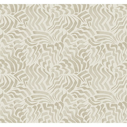 York Zora Wave Taupe Wallpaper LM5322