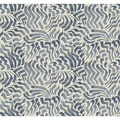 York Zora Wave Denim Wallpaper LM5323