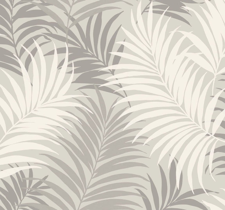 Seabrook Designs Via Palma Cove Gray And Winter Fog Wallpaper LN10108