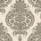 Seabrook Designs Antigua Damask Charcoal And Ivory Wallpaper LN10400