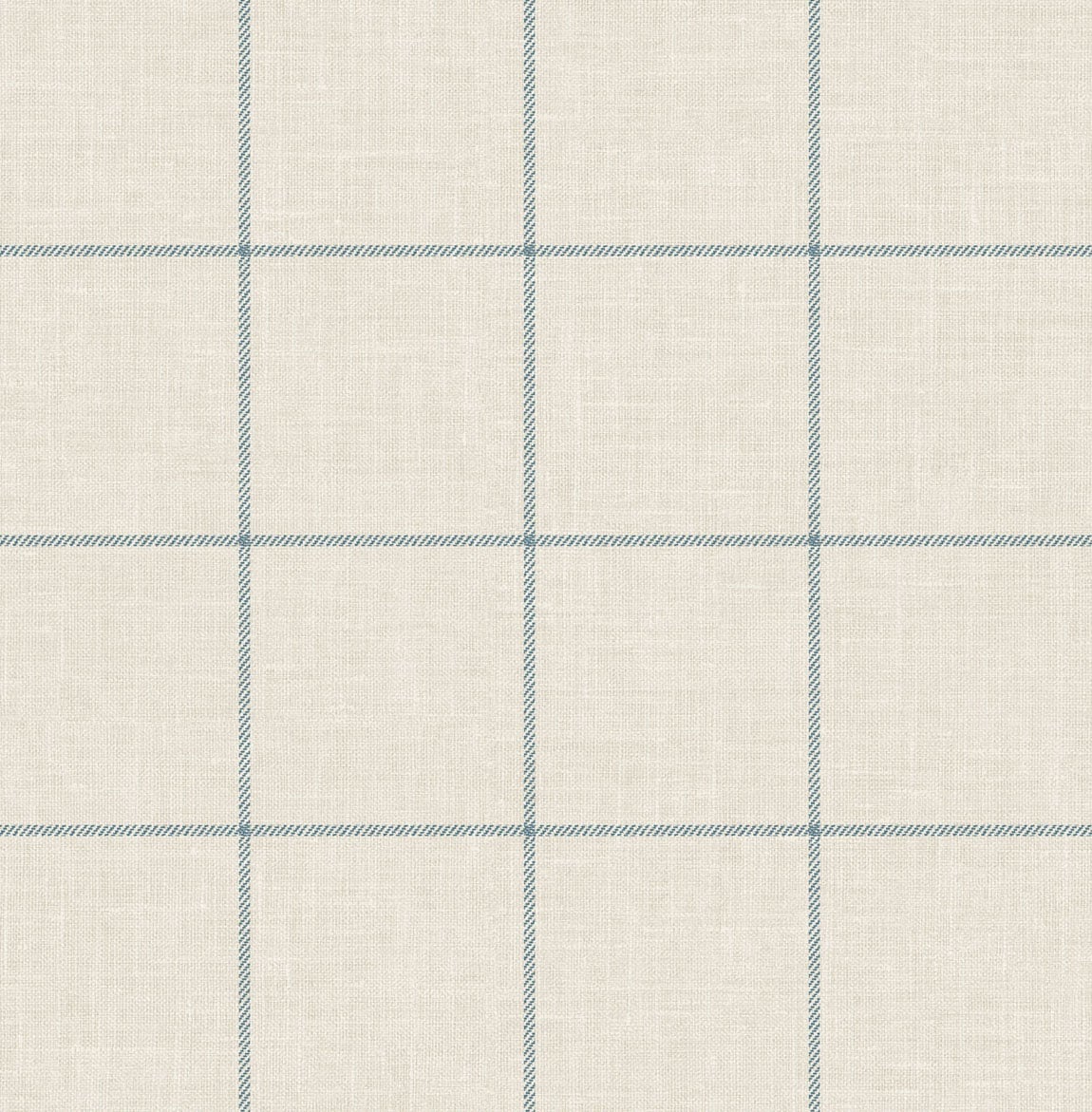 Seabrook Designs Linen Check Alabaster And Air Force Blue Wallpaper LN10702