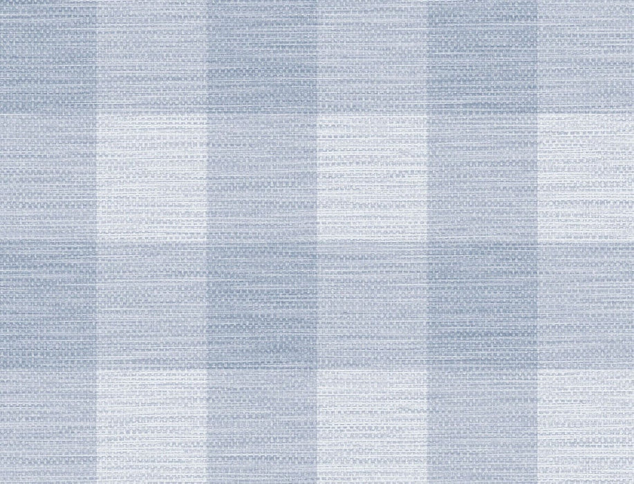 Seabrook Designs Rugby Gingham Carolina Blue Wallpaper LN10812