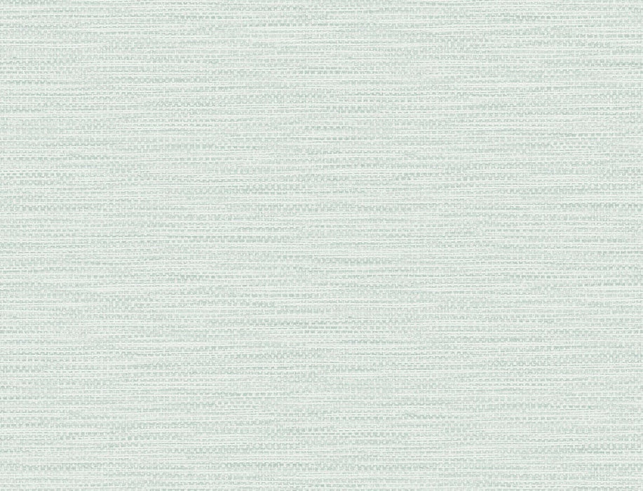 Seabrook Designs Faux Linen Weave Sea Glass Wallpaper Sample LN10904