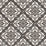 Seabrook Designs Plumosa Tile Ebony And Silver Wallpaper Sample LN11000