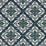 Seabrook Designs Plumosa Tile Midnight Blue And Spearmint Wallpaper Sample LN11012