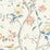 Seabrook Designs Southport Floral Trail Eggshell, Melon, And Carolina Blue Wallpaper Sample LN11101