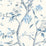 Seabrook Designs Southport Floral Trail Eggshell And Blue Shale  Wallpaper LN11102