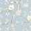 Seabrook Designs Southport Floral Trail Sky Blue And Arrowroot Wallpaper Sample LN11112