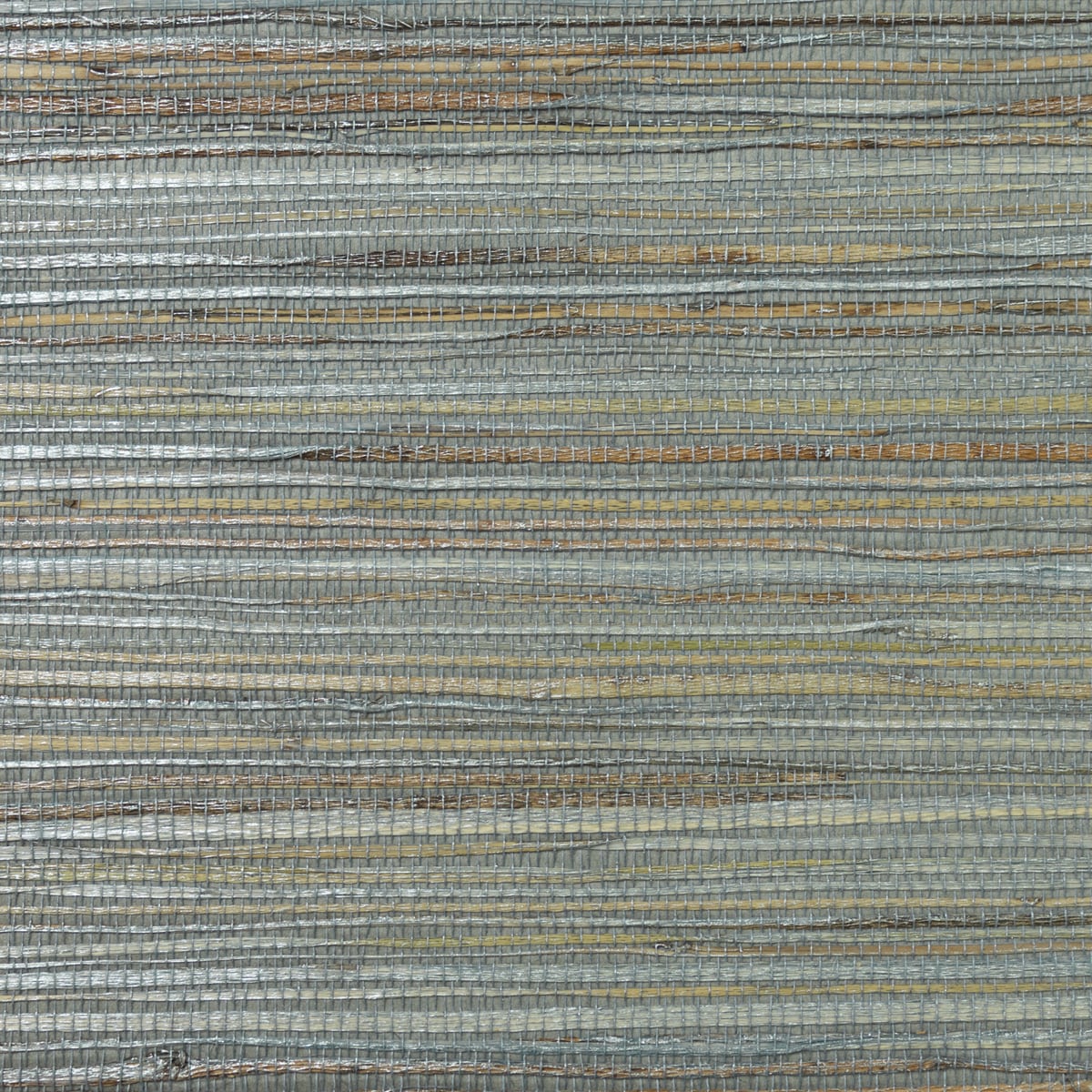 Seabrook Designs Jute Coir & Metallic Graphite Wallpaper LN11808