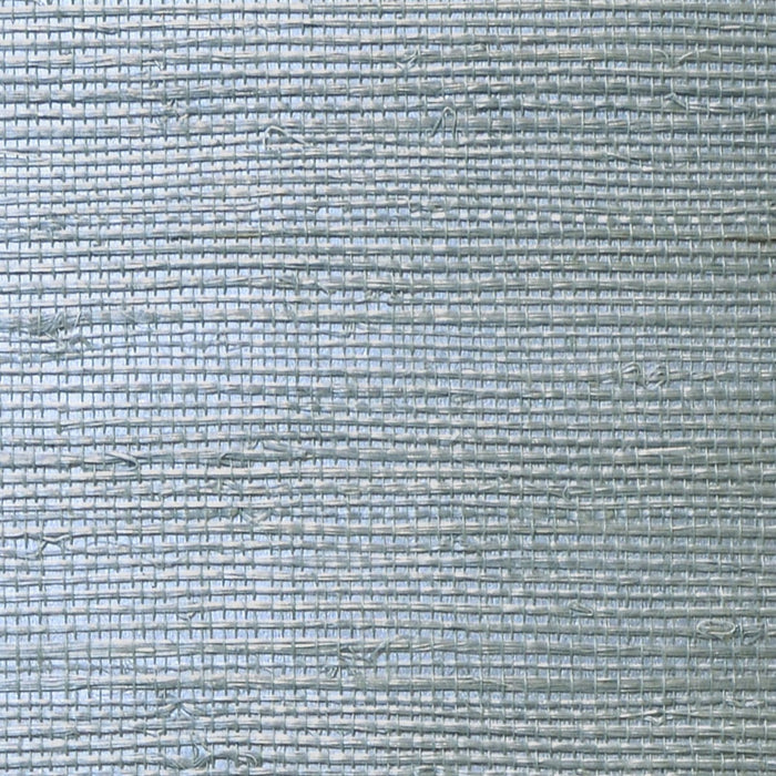 Seabrook Designs Sisal Grasscloth Metallic Frost Wallpaper Sample LN11827