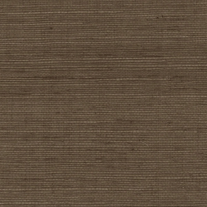 Seabrook Designs Sisal Grasscloth Ash Brown Wallpaper Sample LN11836