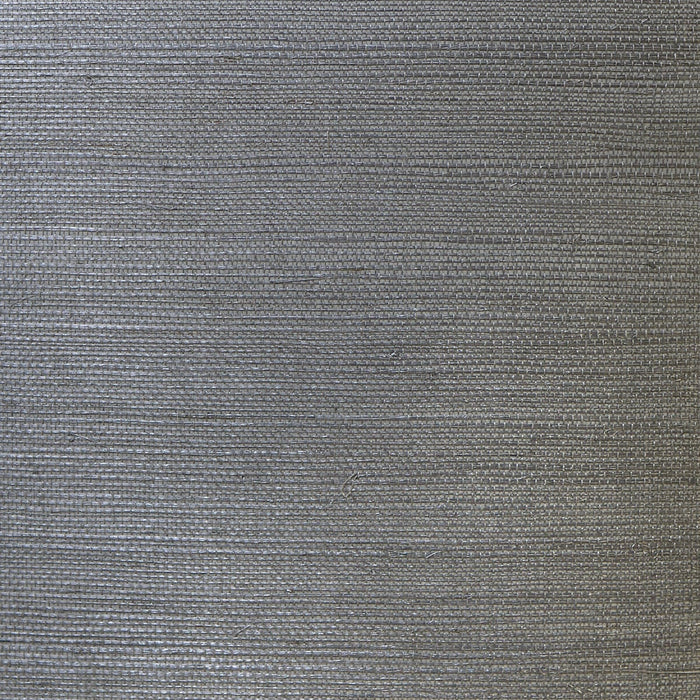 Seabrook Designs Sisal Grasscloth Graphite Wallpaper Sample LN11845