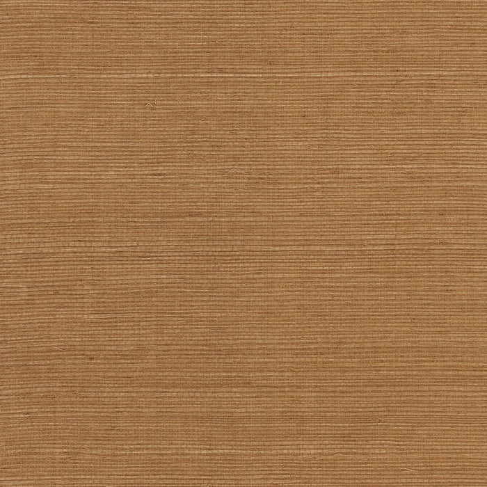 Seabrook Designs Sisal Grasscloth Golden Walnut Wallpaper Sample LN11846