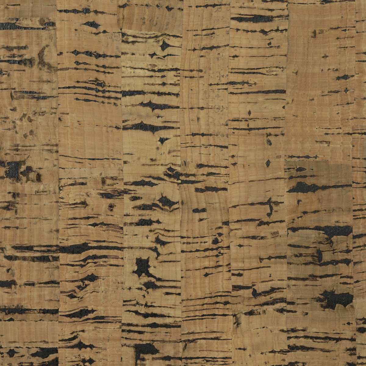 Seabrook Designs Cork Honey Brown & Jet Black Wallpaper Sample LN11853