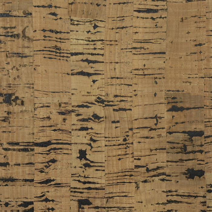 Seabrook Designs Cork Honey Brown & Jet Black Wallpaper LN11853