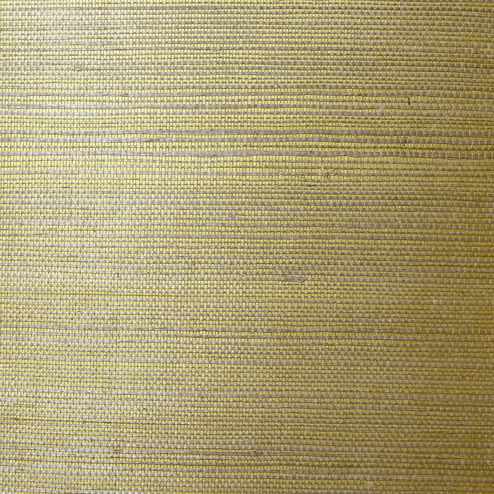 Seabrook Designs Sisal Grasscloth Metallic Gold And Aloe Wallpaper LN11864