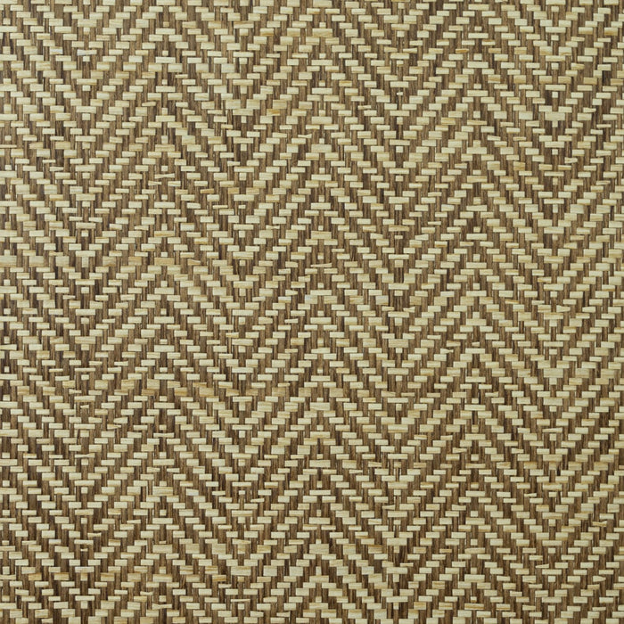 Seabrook Designs Paperweave Havanna Brown Wallpaper Sample LN11895