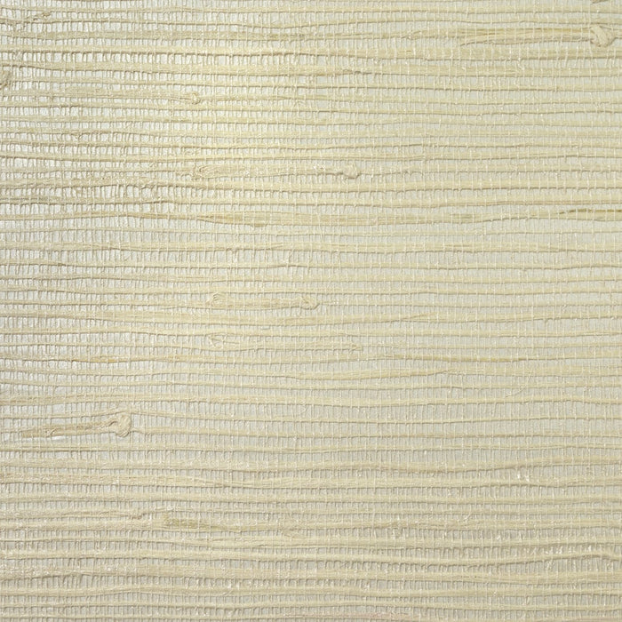 Seabrook Designs Jute Pearled Ivory Wallpaper Sample LN11899