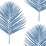 Seabrook Designs Maui Palm Coastal Blue Wallpaper Sample LN20002