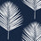 Seabrook Designs Maui Palm Midnight Blue & White Wallpaper LN20032