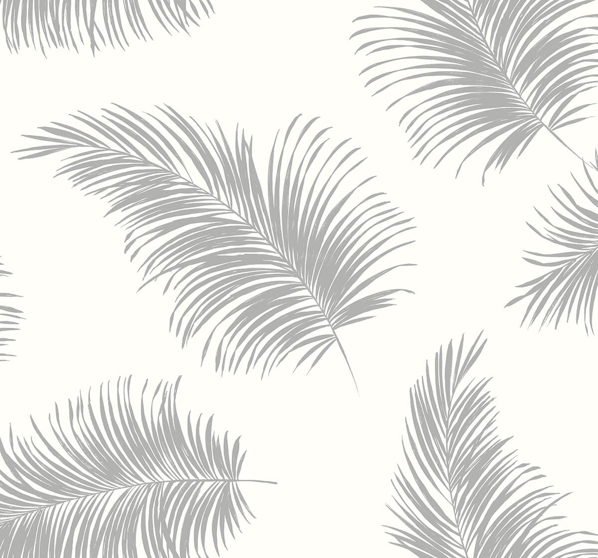 Seabrook Designs Tossed Palm Alloy Wallpaper LN20305