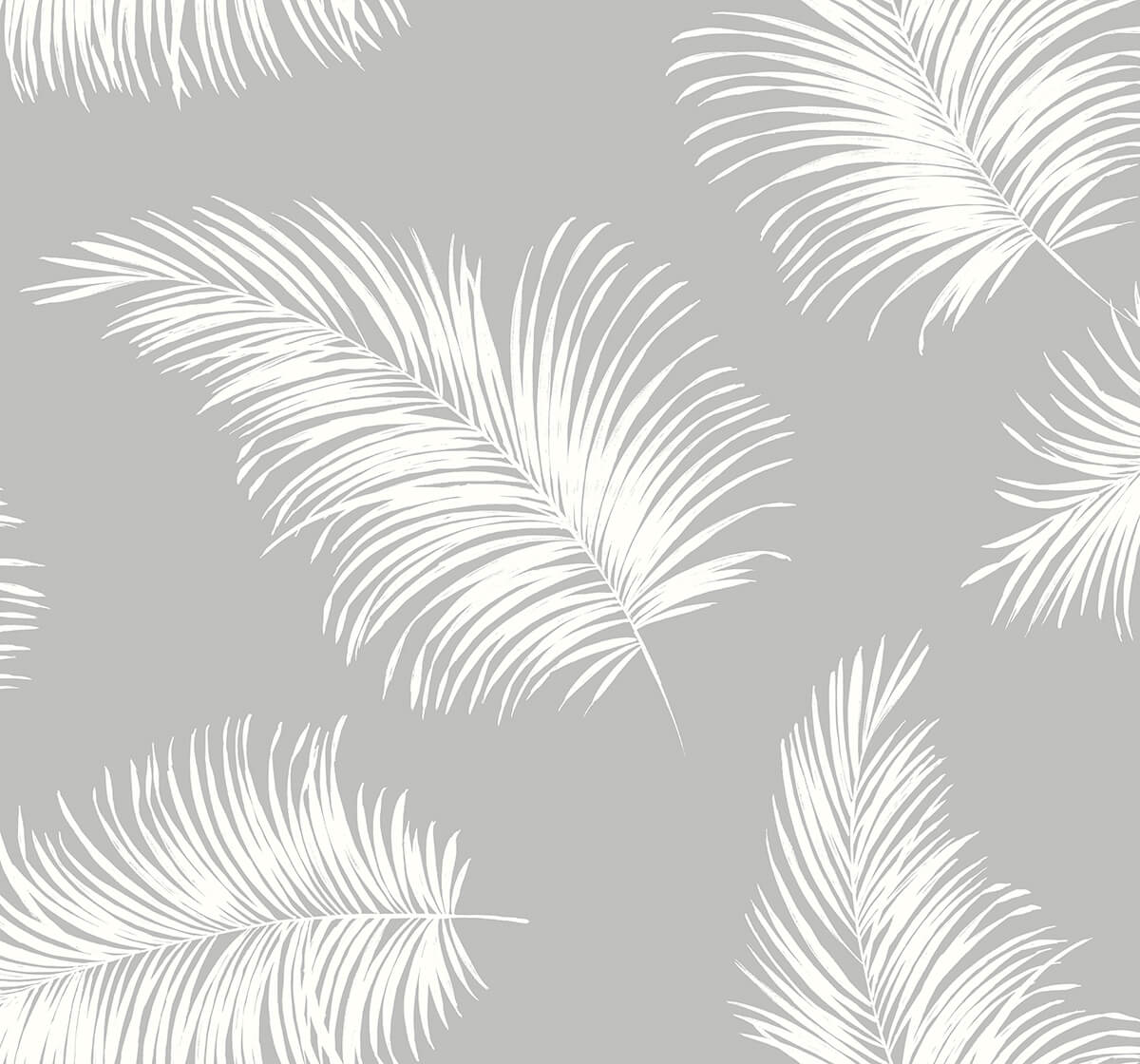 Seabrook Designs Tossed Palm Harbor Mist Wallpaper LN20315