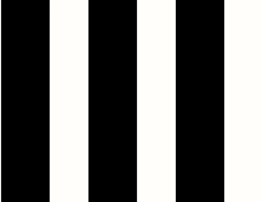 Seabrook Designs Designer Stripe Black & White Wallpaper Sample LN20400