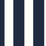 Seabrook Designs Designer Stripe Midnight Blue & White Wallpaper Sample LN20402