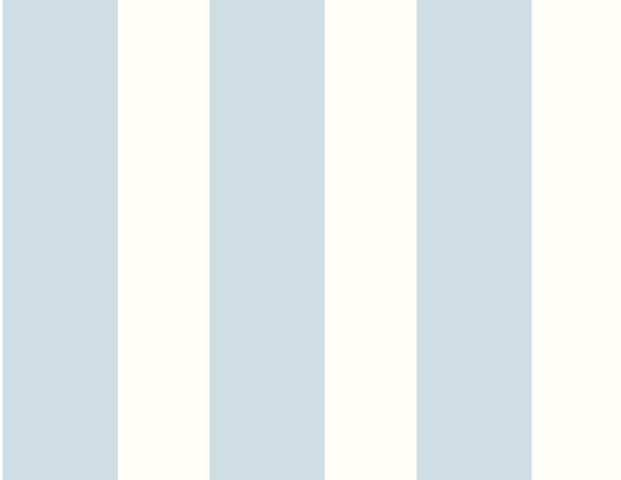 Seabrook Designs Designer Stripe Hampton Blue Wallpaper Sample LN20412