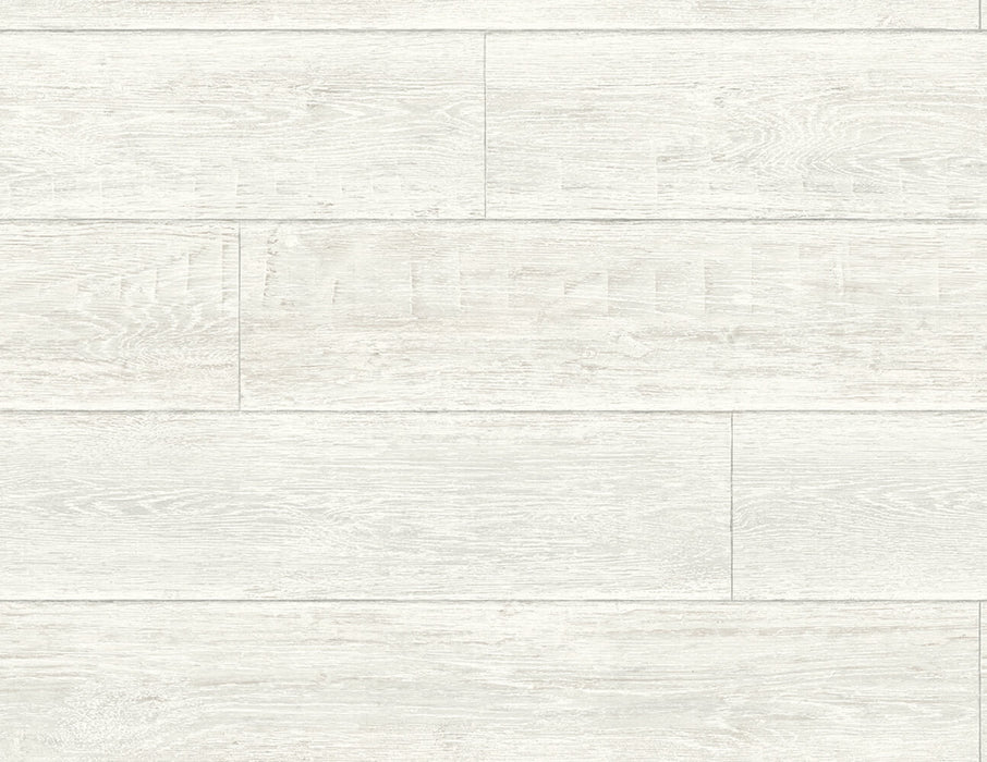 Seabrook Designs Rustic Shiplap Porcelain Wallpaper Sample LN20700