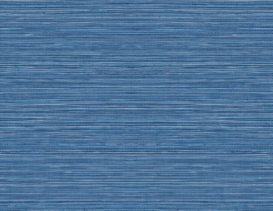 Seabrook Designs Luxe Sisal Coastal Blue Wallpaper Sample LN20802