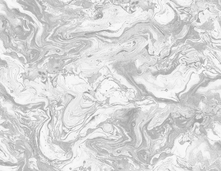 Seabrook Designs Faux Marble Calcutta & Metallic Silver Wallpaper Sample LN21003