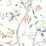 Seabrook Designs Floral Trail Melon & Carolina Blue Wallpaper LN21301