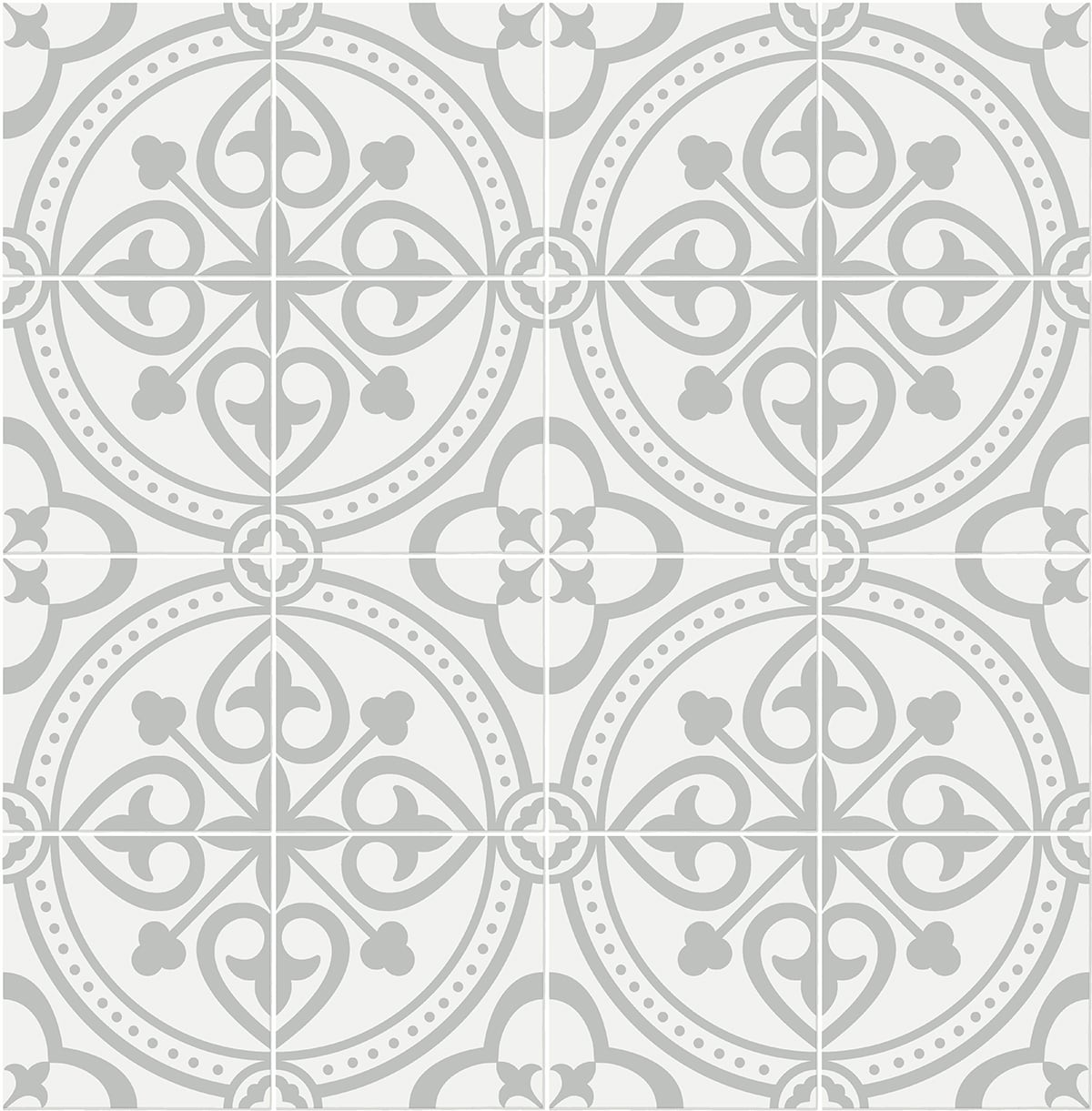 Seabrook Designs Villa Mar Tile Harbor Mist Wallpaper LN30308